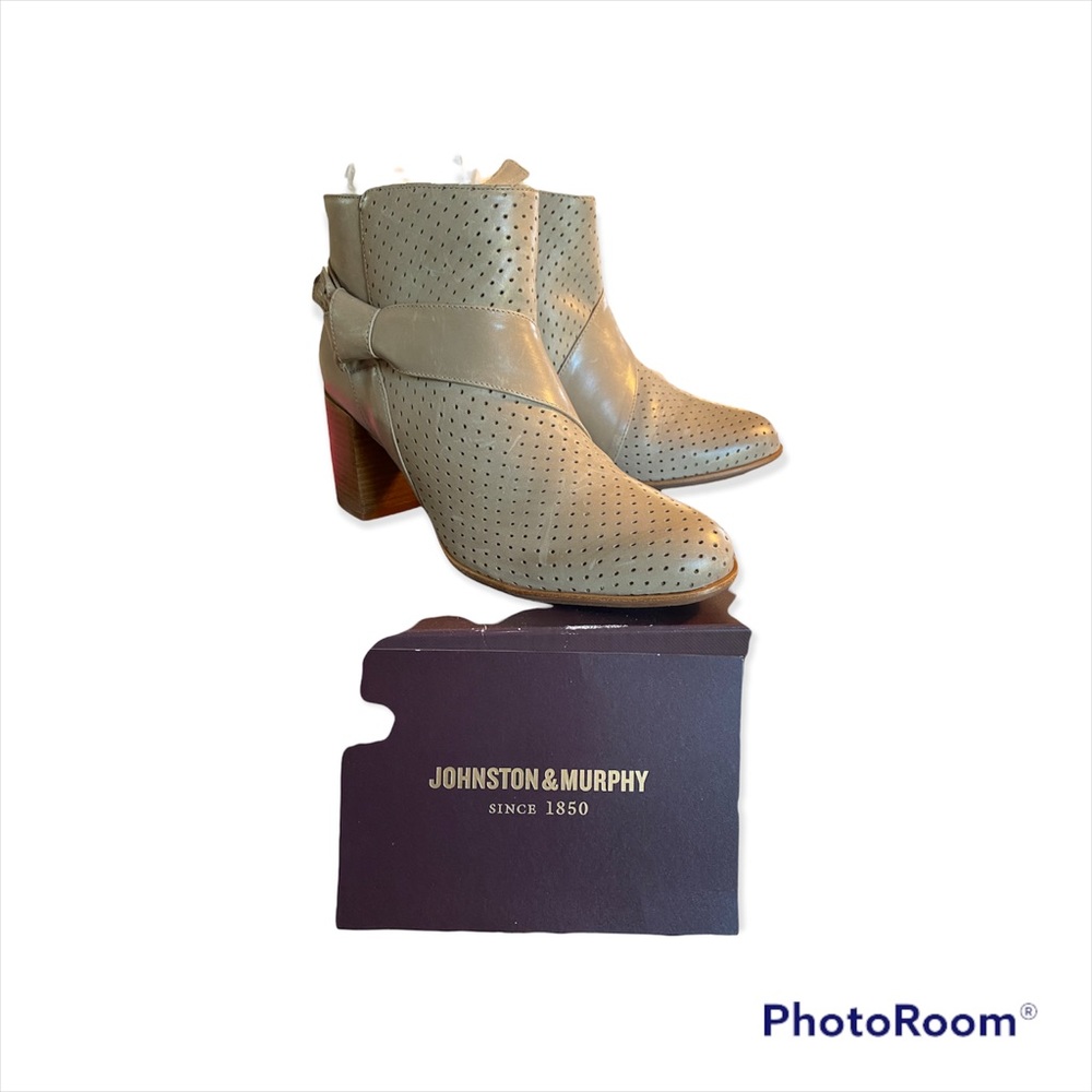 Johnston Murphy Felice Taupe Bootie Women's Size 8 1/2 M